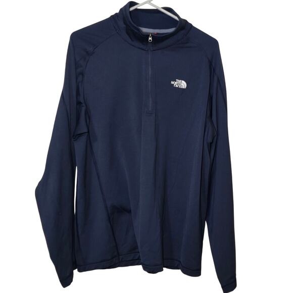 The North Face Tech 1/4 Zip Adult Unisex Large Pristine Condition Navy Blue - Picture 1 of 7